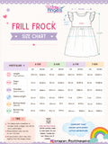 Star & Moon Printed Party Wear Dress for Girls