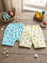 Little Angels Fruit Print Baby Shorts Combo – Pack of 2