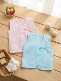 Little Angels Mulmul Jhabla Combo Set-Pack of 2