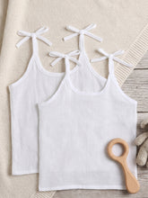 Little Angels White Mulmul Vest Combo Set