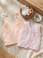 Little Angels Baby Jhabla & Tie-Knot Vest Combo Set – Pack of 2