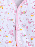 Little Angels Pink Cotton Nightwear Set – Soft & Comfortable Sleepwear | Little Angels Baby Cotton Pink Night Suit Set