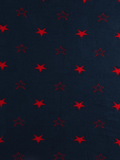 Little Angels Little Angels Reversible Blanket Woollen Perfect Nursery Essential with Stars Red & Navy Blue Blanket Blanket & Swaddle 2 in 1 Red & Navy Reversible Star Design Blanket 0-2Y / Red & Navy Blue / Baby Wool