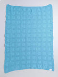 Little Angels Little Angels Baby Blanket Woollen Perfect Nursery Essential with Checkered Design Blue Blanket Blanket & Swaddle Cozy Squares, Twice the Flair Blanket 0-2Y / Blue / Baby Wool