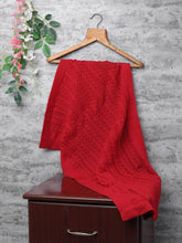 Little Angels Little Angels Baby Blanket Woollen Perfect Nursery Essential with Lace Design Red Blanket Blanket & Swaddle Fierce Warmth, Softly Delivered Blanket 0-2Y / Red / Baby Wool