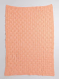 Little Angels Little Angels Baby Blanket Woollen Perfect Nursery Essential with Checkered Design Blanket Blanket & Swaddle Peachy Dreams in Cozy Squares 0-2Y / Peach / Baby Wool