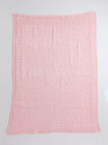 Little Angels Little Angels Baby Blanket Woollen Perfect Nursery Essential with Cable Knit Design Pink Blanket Blanket & Swaddle Pretty in Pink, Twice Cozy Blanket 0-2Y / Pink / Baby Wool