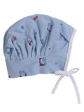 Little Angels Little Angels Cotton Printed Tie-Knot Pack of 6 Cap For Baby Boys and Baby Girls Cap & Nappy Mix & Match Cotton Baby Caps 0-3M / Assorted / Cotton