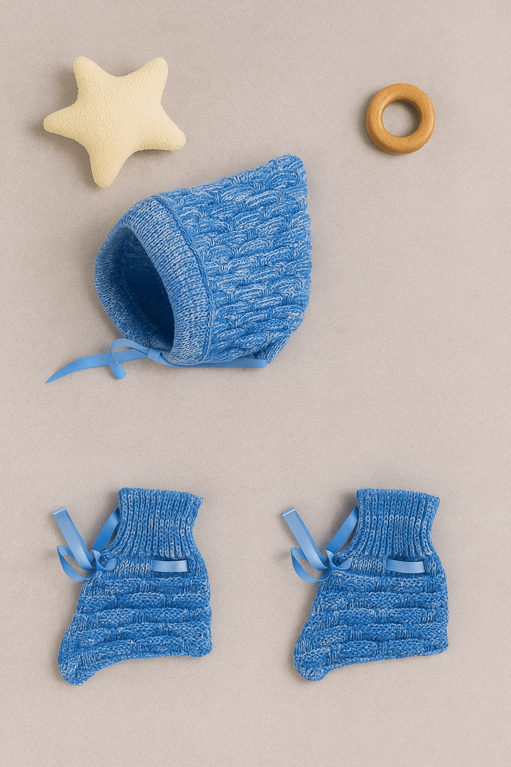 Little Angels Chilly Days, Cute Ways Set Cap & Socks Chilly Days, Cute Ways Set Blue / 0-3 M