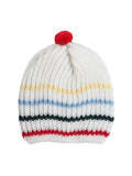 Little Angels Little Angels Baby Wool Striped Pull-On Beanie Cap with Pom Pom For Baby Boys and Girls Cap, Socks & Mittens Snug & Stylish Beanie With Charm
