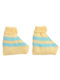 Little Angels Snuggle Sweet Striped Knit Set Cap, Socks & Mittens Snuggle Sweet Striped Knit Set