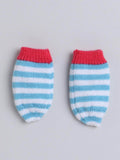 Little Angels Snuggle Sweet Striped Knit Set Cap, Socks & Mittens Snuggle Sweet Striped Knit Set