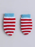 Little Angels Snuggle Sweet Striped Knit Set Cap, Socks & Mittens Snuggle Sweet Striped Knit Set