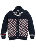 Little Angels Criss-Cross Cuddle-Up Little Hero Cardigan Cardigan Criss-Cross Cuddle-Up Little Hero Cardigan Navy & White / 0-3 M