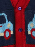 Little Angels Tiny Wheels Knit Adventure Cardigan Tiny Wheels Knit Adventure