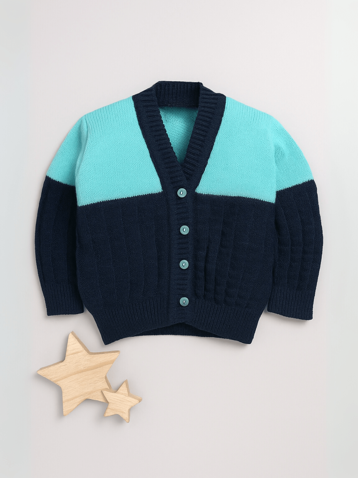 Little Angels Twilight Twist Knitwear Cardigan Twilight Twist Knitwear 0-3 M / Navy & Green