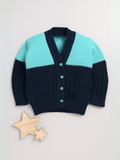 Little Angels Twilight Twist Knitwear Cardigan Twilight Twist Knitwear 0-3 M / Navy & Green