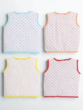 Little Angels Little Angels Pack of 4 Jhabla/Vest Cotton V-Neck Sleeveless Printed Jhablas For Baby Boys and Baby Girls Jhabla/Vest Cosmic Cuddles Sleeveless Vest