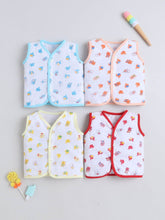 Little Angels Shop Cotton Jhabla Pack of 4 | My Little Angels Jhabla/Vest Cotton Baby Jhabla Set – Pack of 4 0-3M / Assorted / Cotton