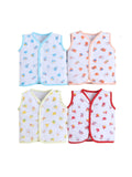 Little Angels Shop Cotton Jhabla Pack of 4 | My Little Angels Jhabla/Vest Cotton Baby Jhabla Set – Pack of 4
