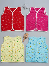 Little Angels Printed Baby Vest Pack Online | My Little Angels Jhabla/Vest Cotton Printed Sleeveless Baby Vest