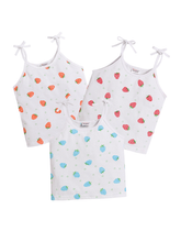 Little Angels Little Angels Pack of 4 Jhabla/Vest Cotton V-Neck Sleeveless Printed Jhablas For Baby Boys and Baby Girls Jhabla/Vest Round-Neck Sleeveless Printed Tie-Knot Pack of 3 Jhablas 0-3M / White / Cotton