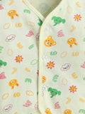 Little Angels Baby Cotton Nightwear Set – Soft Printed Top & Pajama | Little Angels Night Suits V-Neck Full Sleeves Printed Yellow Nightsuit