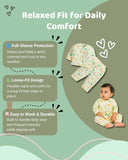 Little Angels Baby Cotton Nightwear Set – Soft Printed Top & Pajama | Little Angels Night Suits V-Neck Full Sleeves Printed Yellow Nightsuit