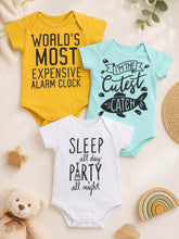 Little Angels 3-Piece Baby Bodysuit Combo Set | Cute Printed Cotton Onesies Onesies 3-Piece Cute Printed Baby Bodysuit Combo Set – Soft Cotton Infant Onesies 3-6M / Multicolor / Cotton