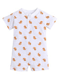 Little Angels Little Angels 1 Pc Onesies/Romper Cotton Round Neck Half Sleeves Tiger Print Bodysuit For Baby Boys Onesies All-Day Play Cotton Romper