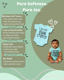 Little Angels Blue Cotton Graphic Print Baby Onesie Onesies Breathable Blue Cotton Onesie for Infants