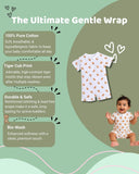 Little Angels White Cotton Tiger Print Baby Romper Onesies Soft White Cotton Baby Bodysuit with Tiger Print