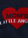 Little Angels Little Angels Baby Wool Round Neck Full Sleeves Jacquard Heart Pullover Sweater For Baby Boys Pullover Cozy Mom's Little Angel Knitted Pullover