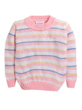 Little Angels Little Angels Baby Wool Round Neck Full Sleeves Striped Pullover Sweater for Baby Boys Pullover Rainbow Snuggles, One Stitch Away Pullover