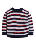 Little Angels Little Angels Baby Wool Round Neck Full Sleeves Striped Pullover Sweater for Baby Boys Pullover Rainbow Snuggles, One Stitch Away Pullover