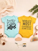 Little Angels Pack of 2 Baby Onesies | Soft Cotton Printed Bodysuits for Newborn Shirts & Shorts Pack of 2 Baby Cotton Onesies – Funny Printed Newborn Bodysuits 0-3 M / Multicolor / Cotton