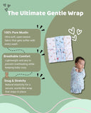Little Angels Little Angels Muslin Cotton Pack of 3 Printed Swaddle Swaddles Premium Organic Muslin Baby Swaddle – Ultra-Soft, Breathable & Multi-Purpose