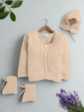 Little Angels Angel Feather-Touch Baby Outfit Sweater Sets Angel Feather-Touch Baby Outfit 0-3 M / Peach