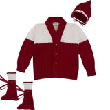 Little Angels Baby Winter Knit Sweater Set with Cap & Socks Sweater Sets Baby Winter Knit Sweater Set with Cap & Socks