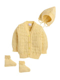 Little Angels Cozy Sunshine Baby Sweater Set Sweater Sets Cozy Sunshine Baby Sweater Set