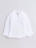 Little Angels 2 Pcs Sweater Set Solid V-Neck Baby Wool White Pullover and Pants For Baby Girls Sweater Sets Mini Fashion, Major Cuteness Set