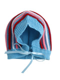Little Angels Little Angels Sweater Set Baby Wool Full Sleeves V-Neck Bumper Striped Blue 3-Piece Set Sweater Sets Rainbow Snug Bumper Baby Outfit