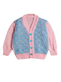 Little Angels Little Angels V-Neck Full Sleeves Full Sleeves Basketweave Cardigan, Tie-Knot Cap and Socks Sweater Sets Timeless Baby Knitted Outfit