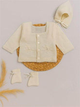 Little Angels Timeless Star Embroidered Baby Set Sweater Sets Timeless Star Embroidered Baby Set cream / 0-3 M
