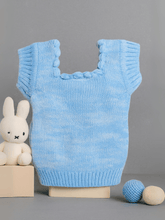 Little Angels Warm Whirl Baby Knit Vest Warm Whirl Baby Knit Vest 0-3 M / Blue / Baby Wool