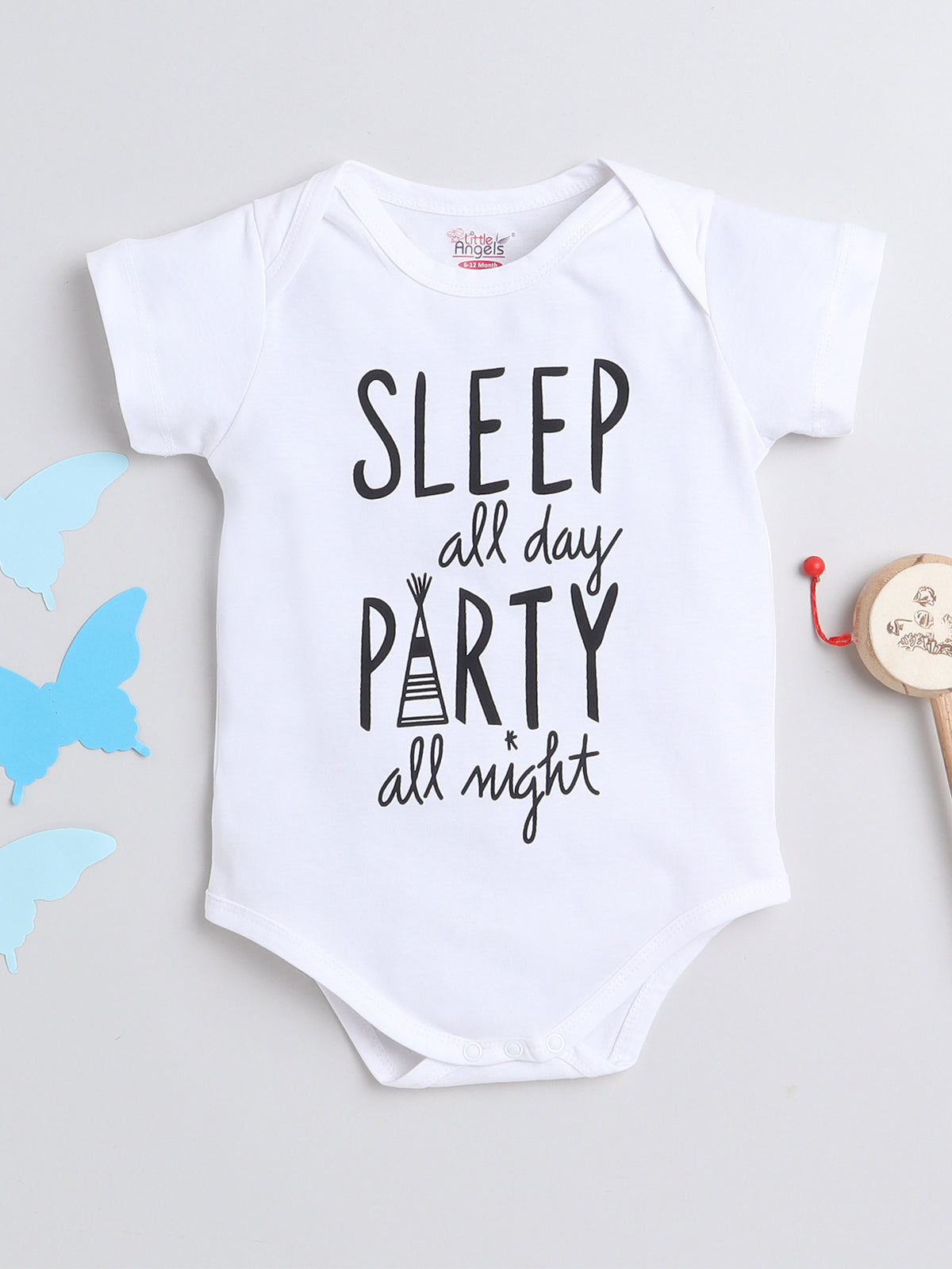 Little Doodles Printed Baby Onesie