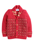Woolen Cardigan for Toddlers – Yellow and Fucshia