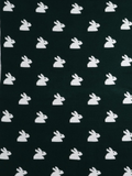 2 in 1 Green & White Reversible Rabbit Design Blanket