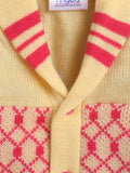 Woolen Cardigan for Toddlers – Fucshia and Yellow
