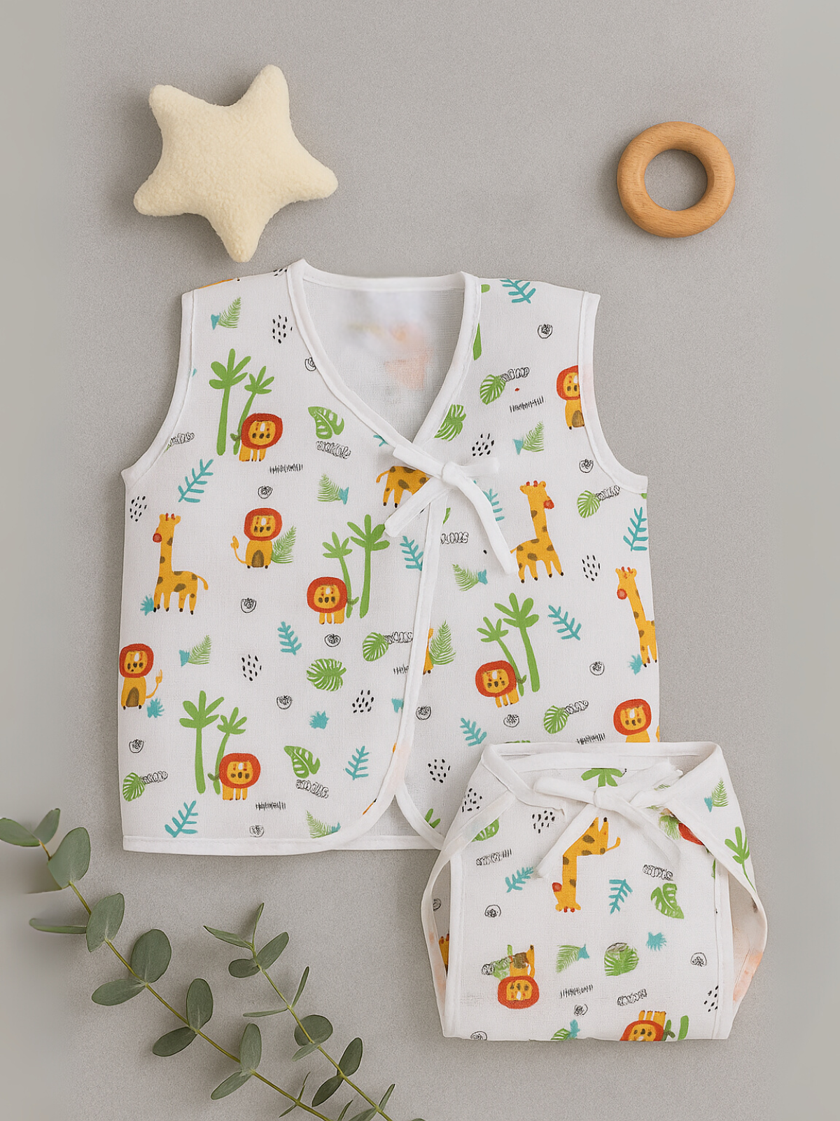 Jungle Joy Baby Vest & Nappy Set
